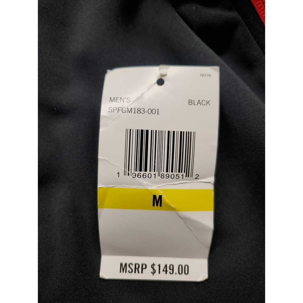 Spyder Soft Shell Hooded Jacket SPFGM183 Black/Gray/Red Men's Size MD NEW! - Picture 8 of 8